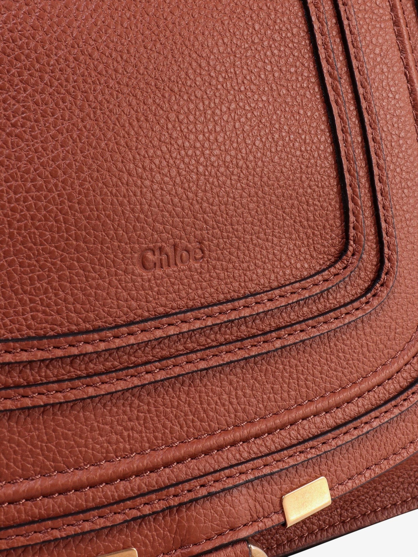 CHLOE' Marcie small leather handbag with removable shoulder strap
