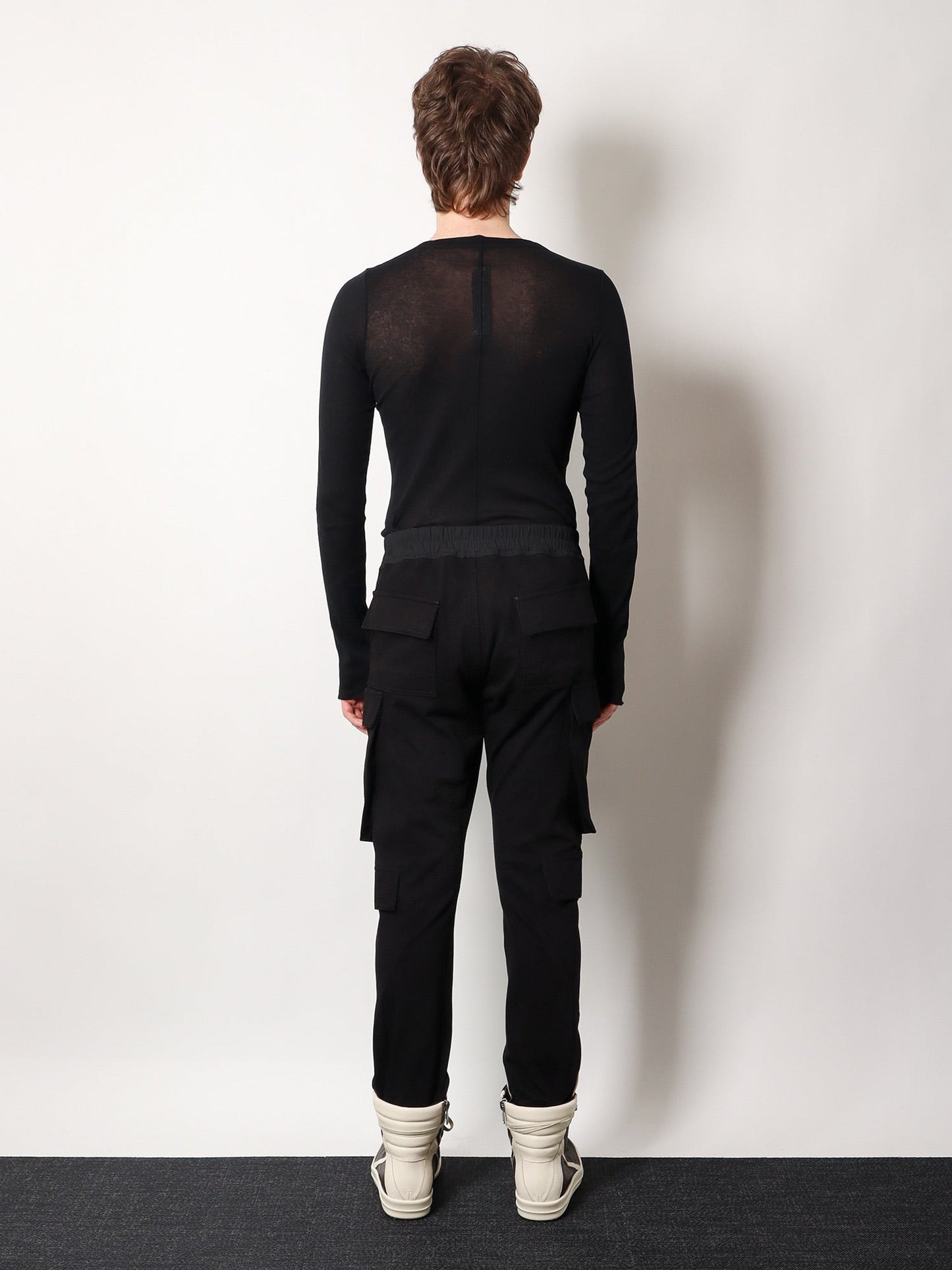 RICK OWENS Mastodon megacargo organic cotton jogging trouser