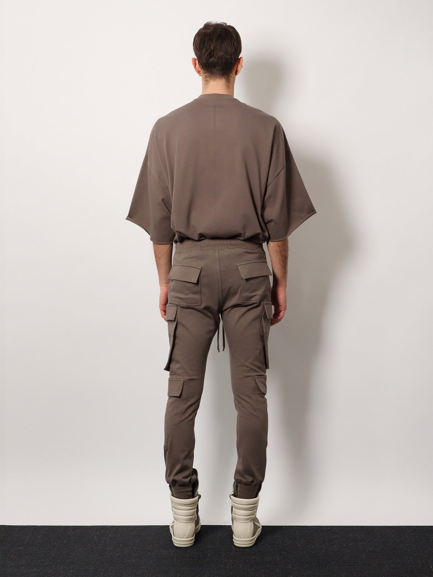 RICK OWENS Mastodon megacargo organic cotton jogging trouser