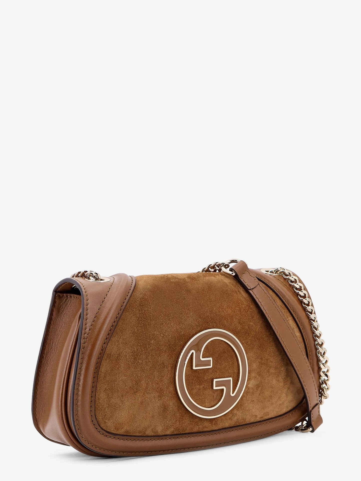 Gucci Medium Blondie suede and leather shoulder bag
