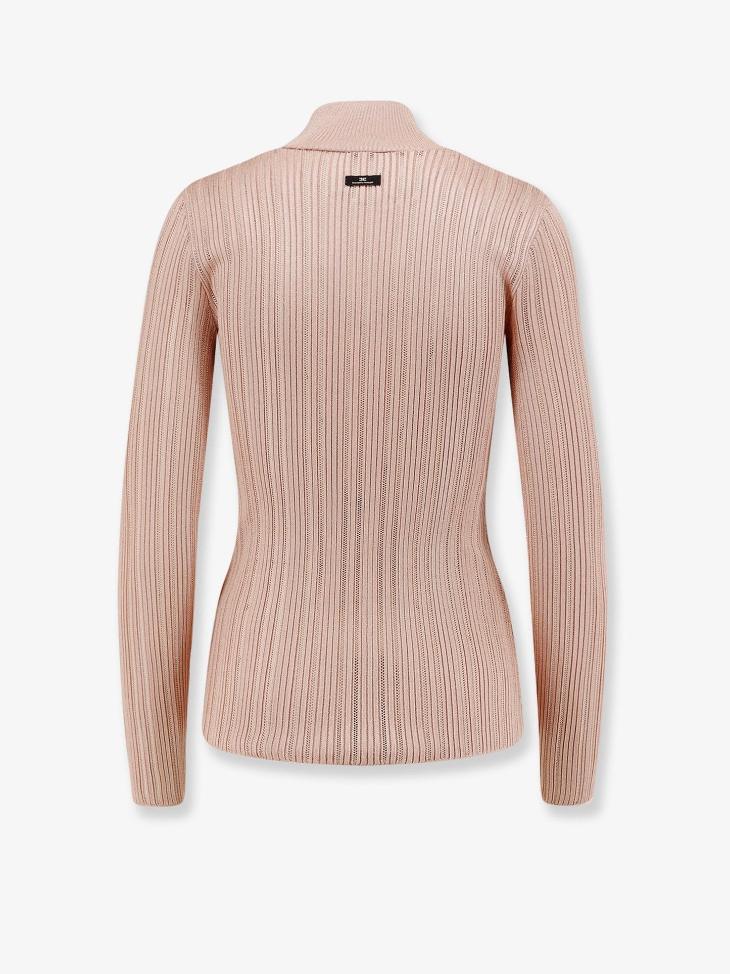 Elisabetta Franchi Metallic fabric turtleneck sweater