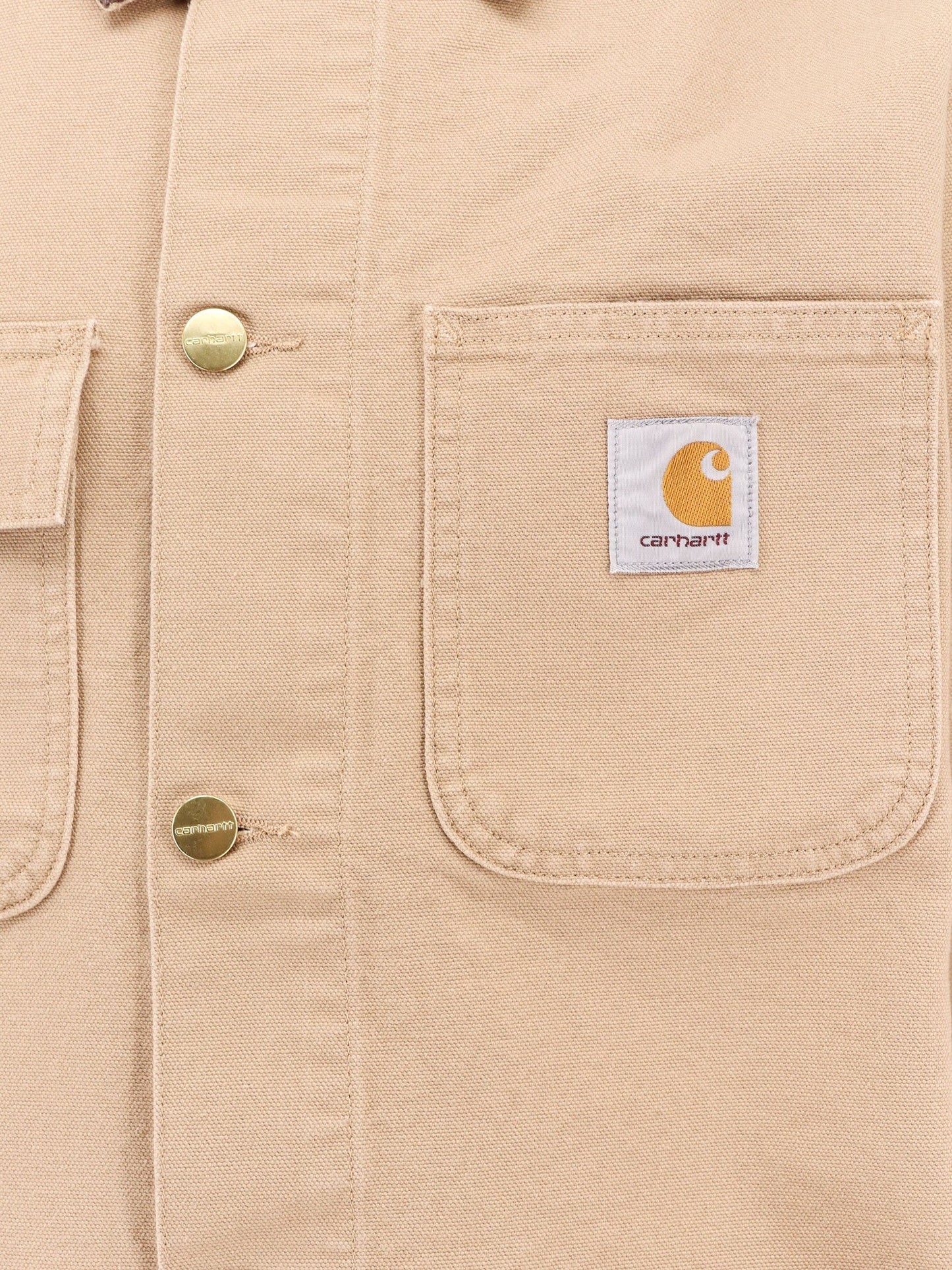 Carhartt Wip Michigan organic cotton jacket with frontal logo patch