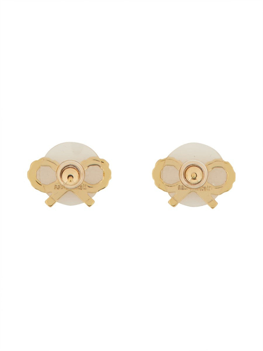 SELF-PORTRAIT MICRO BOW EARRINGS