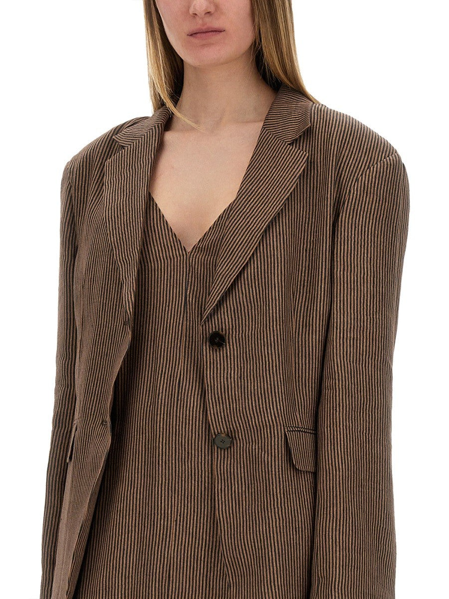ALYSI "MICRO STRIPES" BLAZER