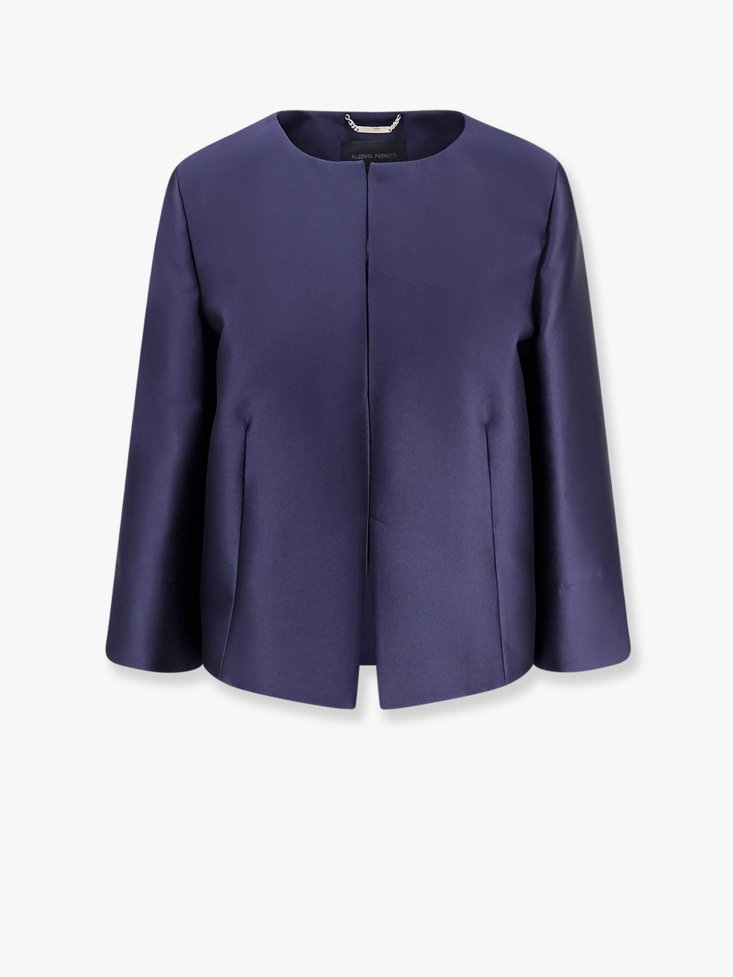 alberta ferretti Mikado blazer with viscose lining