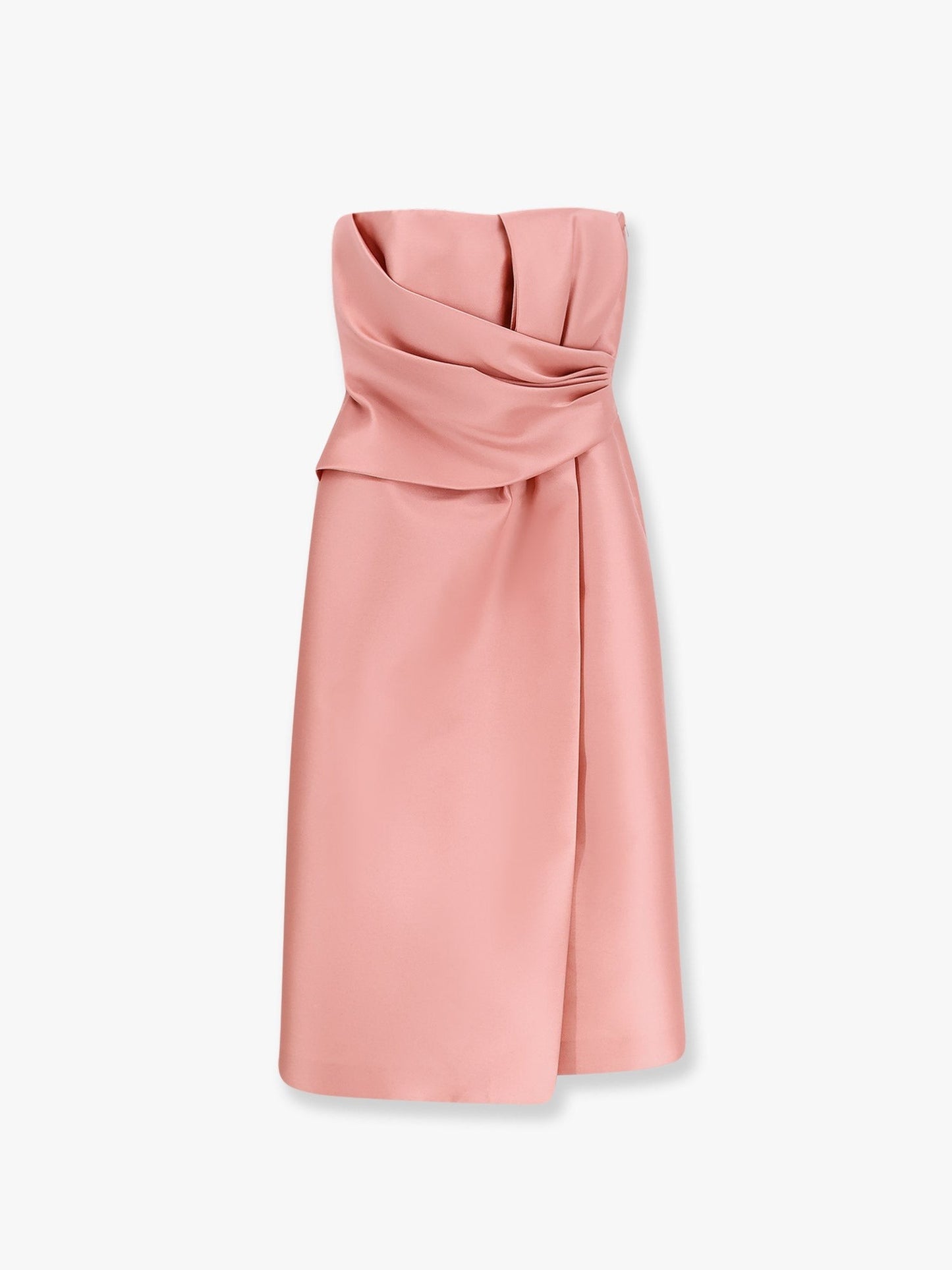 alberta ferretti Mikado décolleté dress