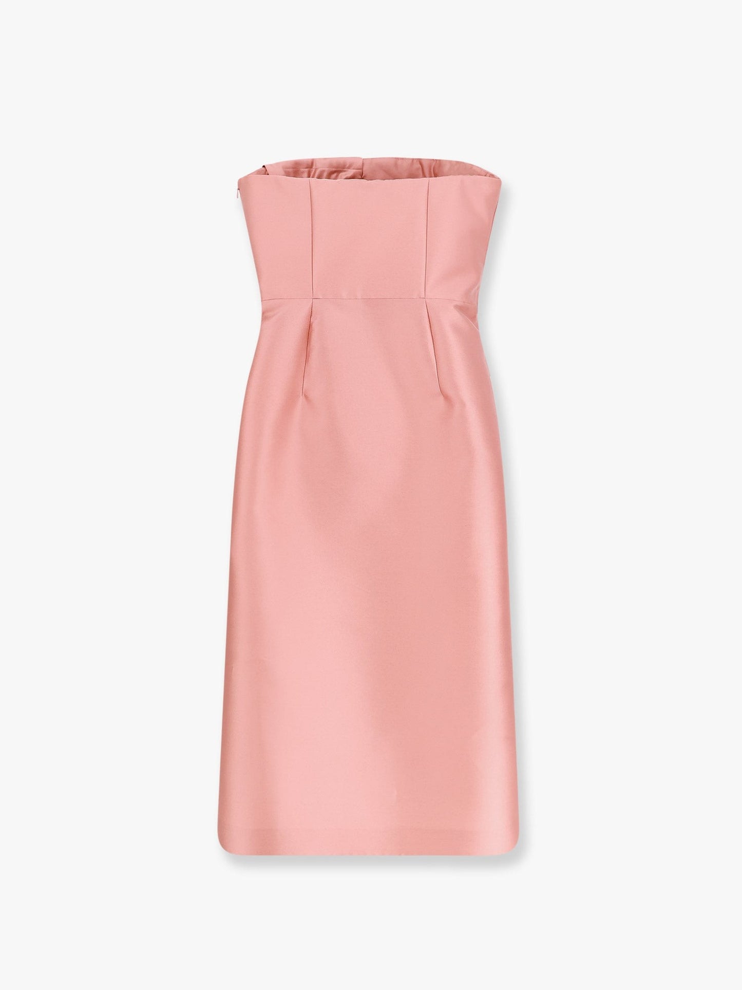 alberta ferretti Mikado décolleté dress