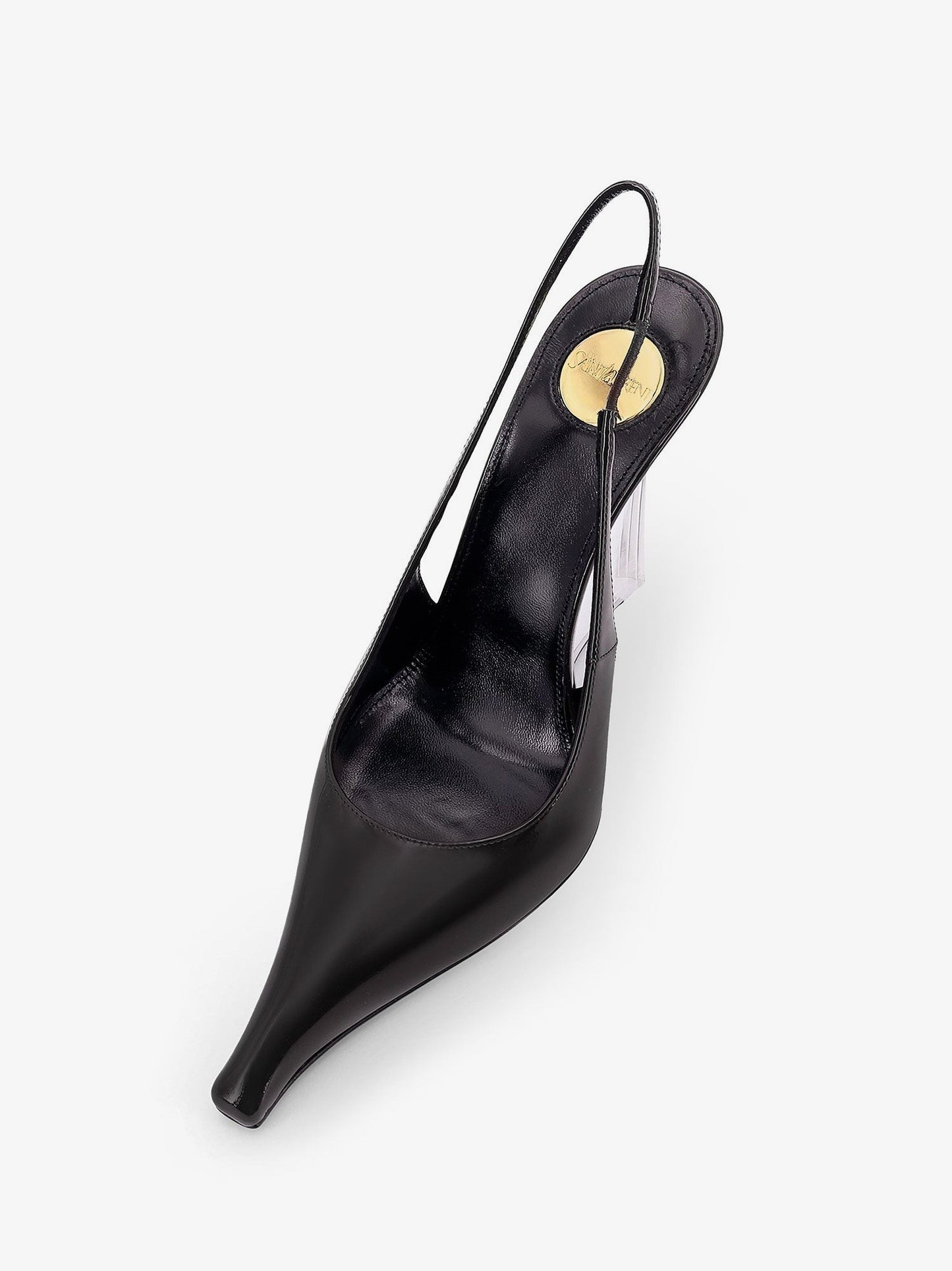 Saint Laurent Miller 110 patent leather slingback décolleté