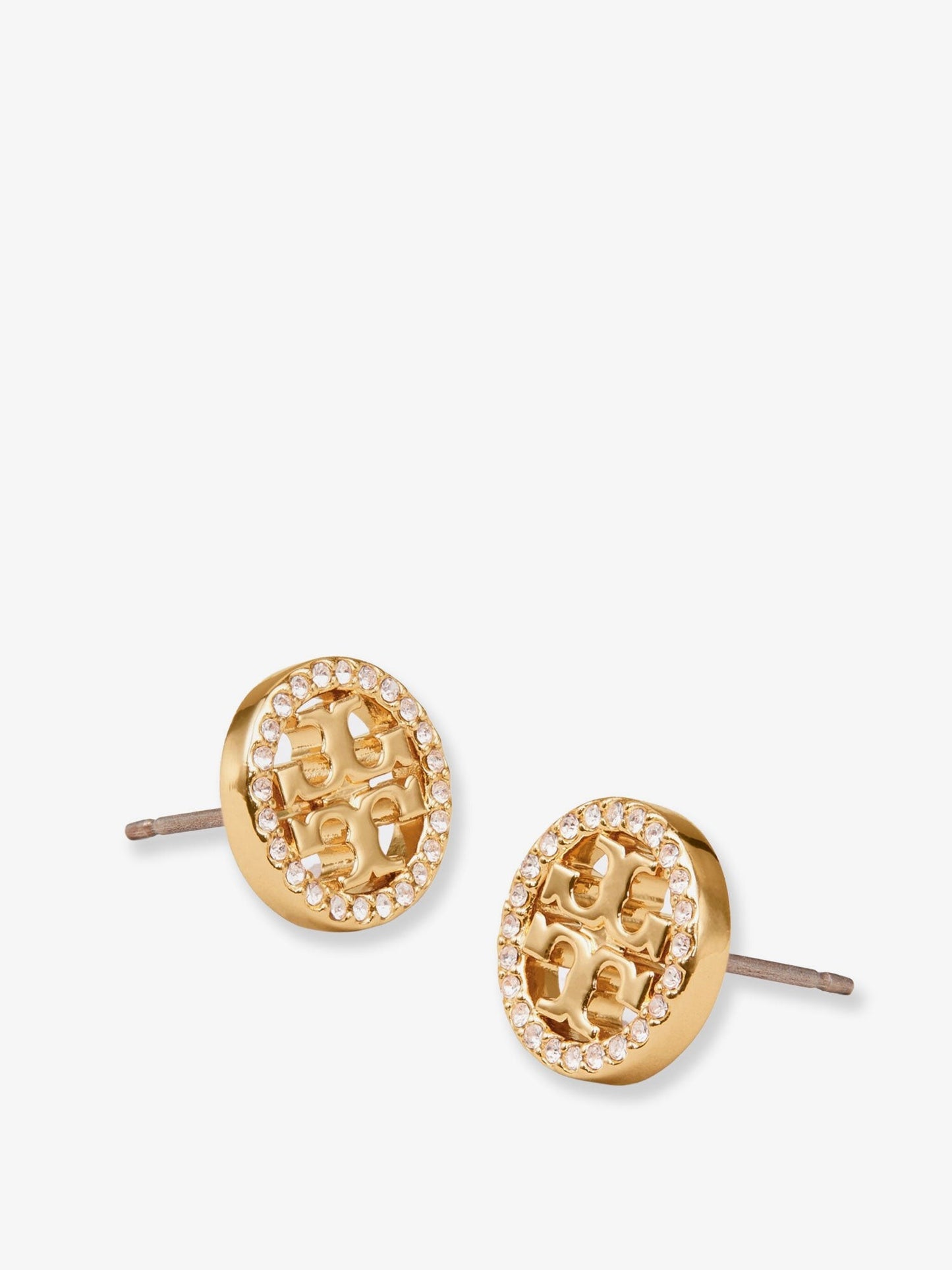 Tory Burch Miller Pave brass earrings