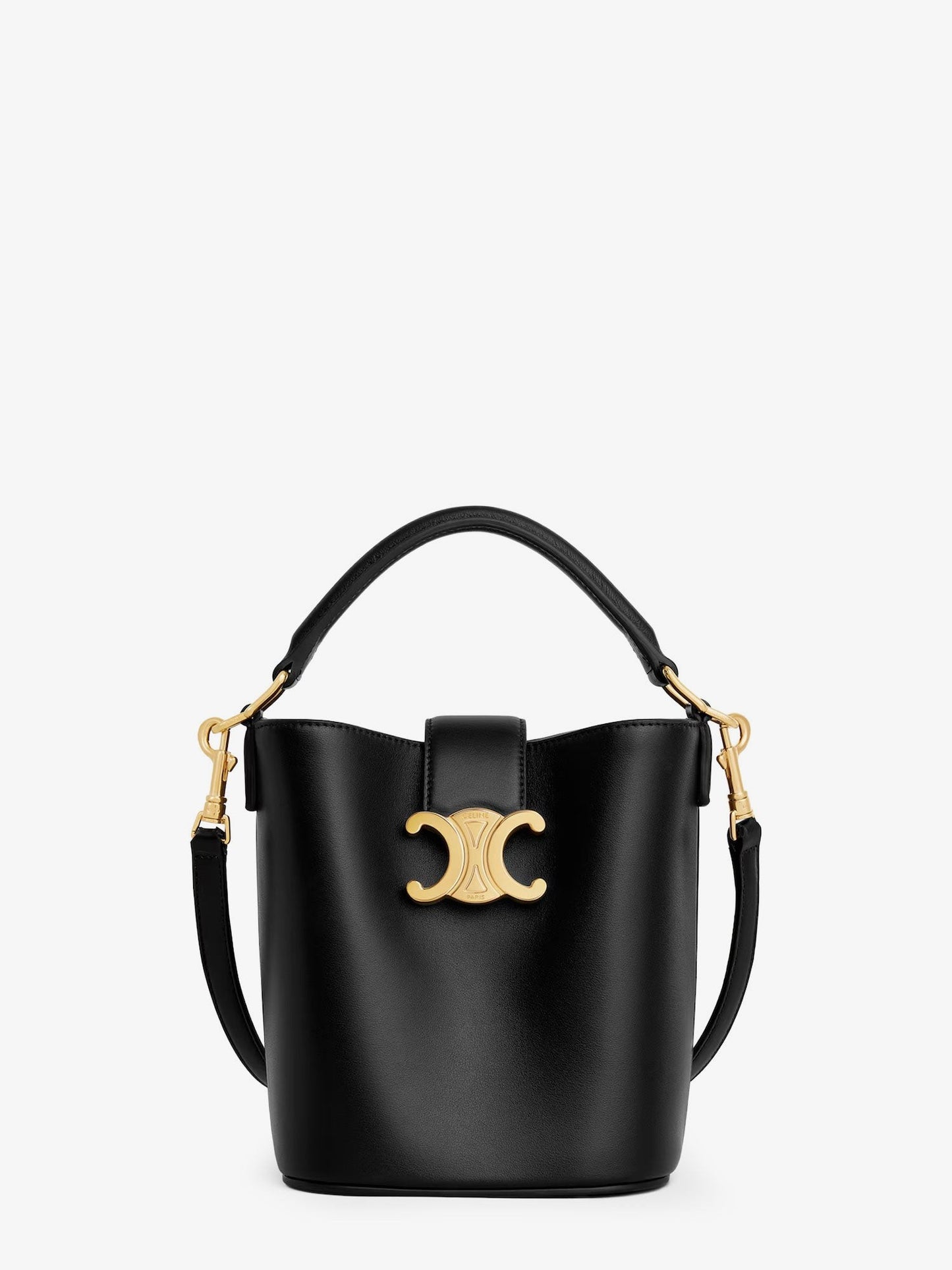 Celine Mini Bucket Louise leather bucket bag