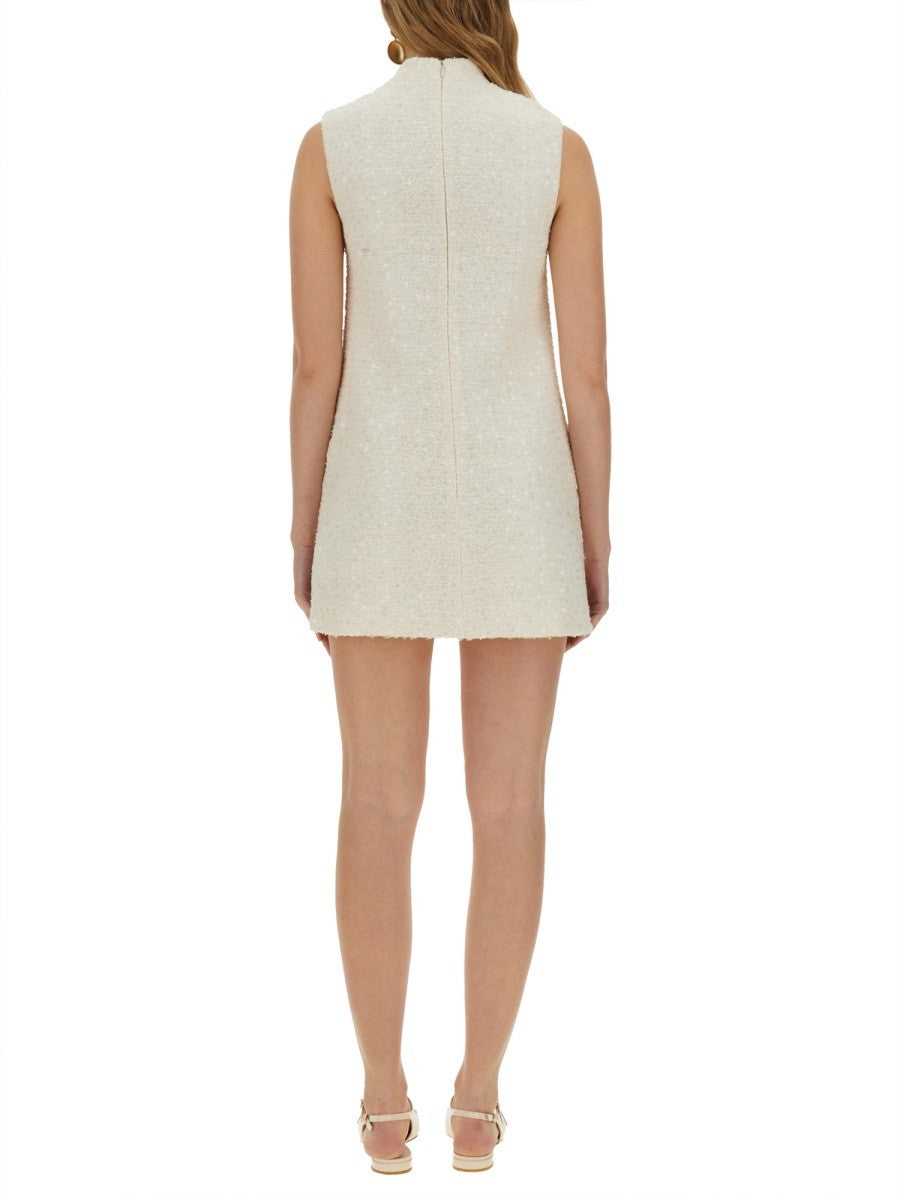 SELF-PORTRAIT MINI DRESS WITH FLORAL PATTERN
