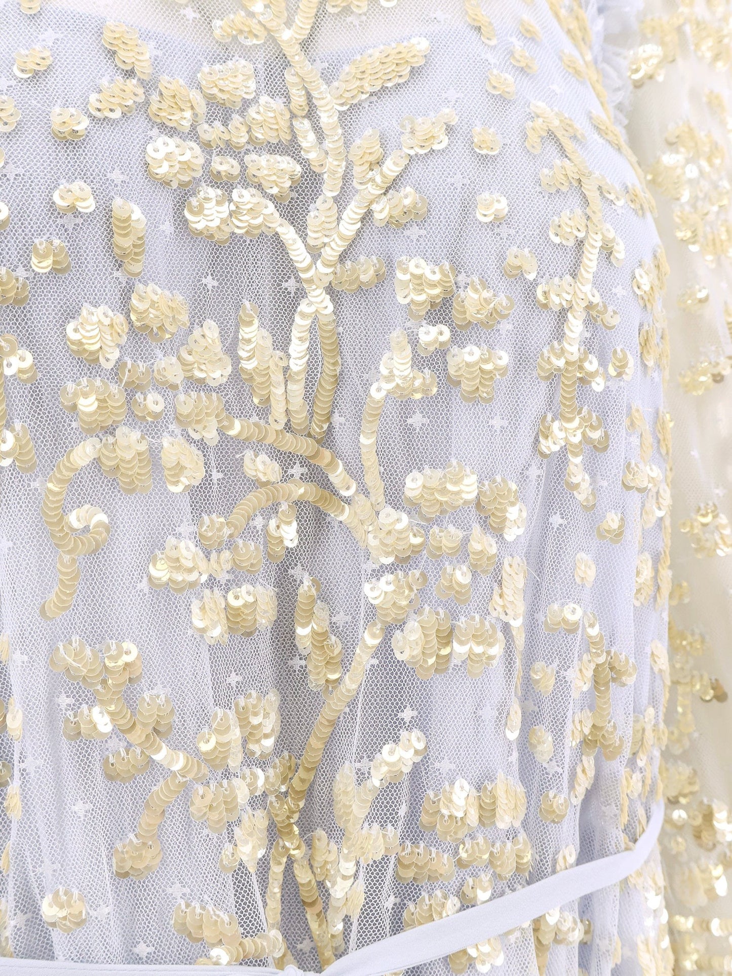 NEEDLE & THREAD Mini dress with sequins embroidery