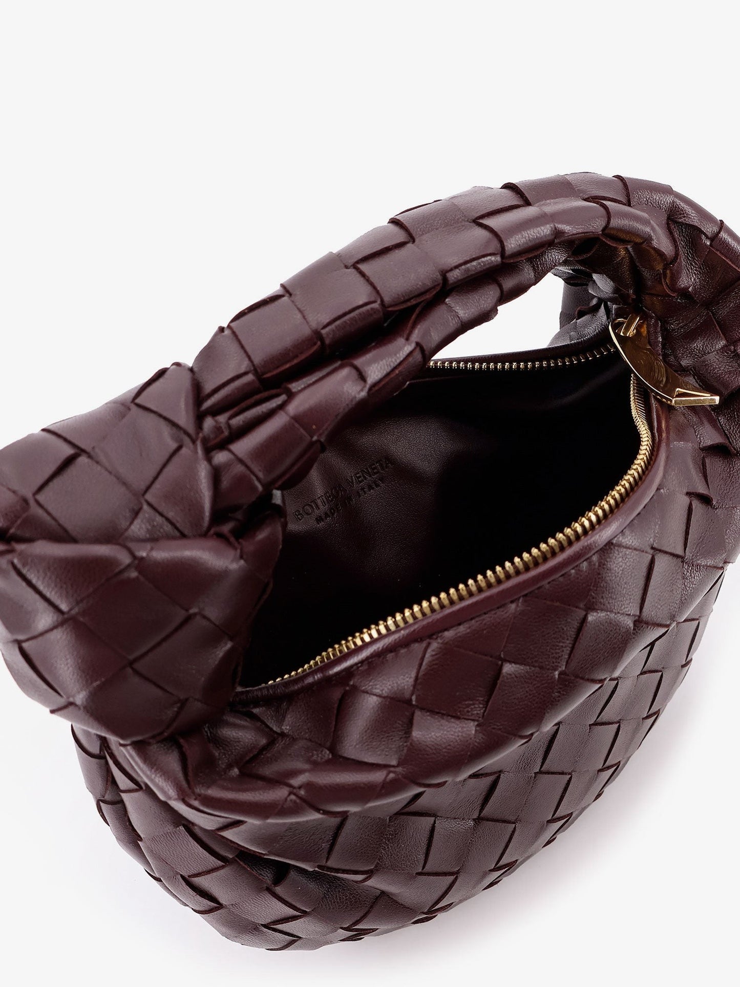 Bottega Veneta Mini Jodie leather handbag with Intrecciato motif