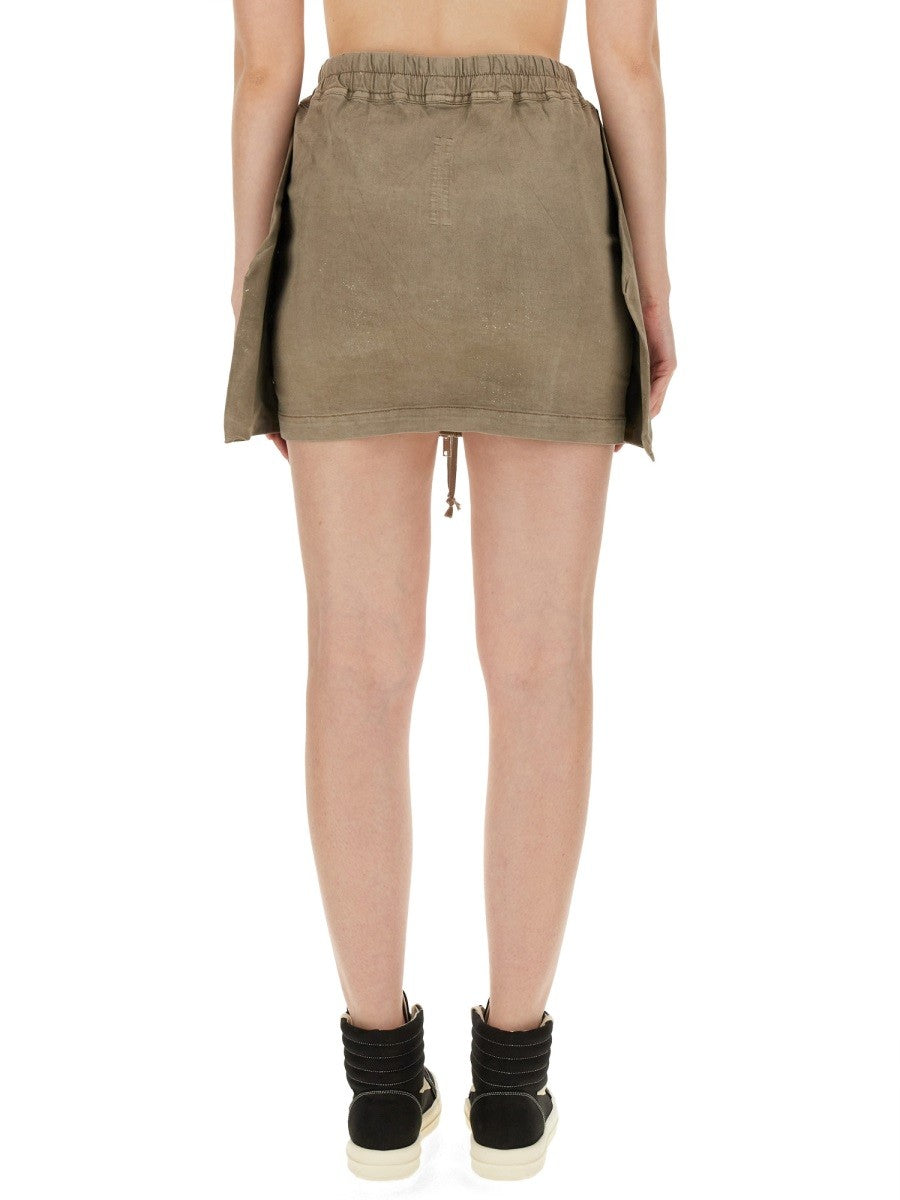RICK OWENS DRKSHDW MINI LIDO SKIRT