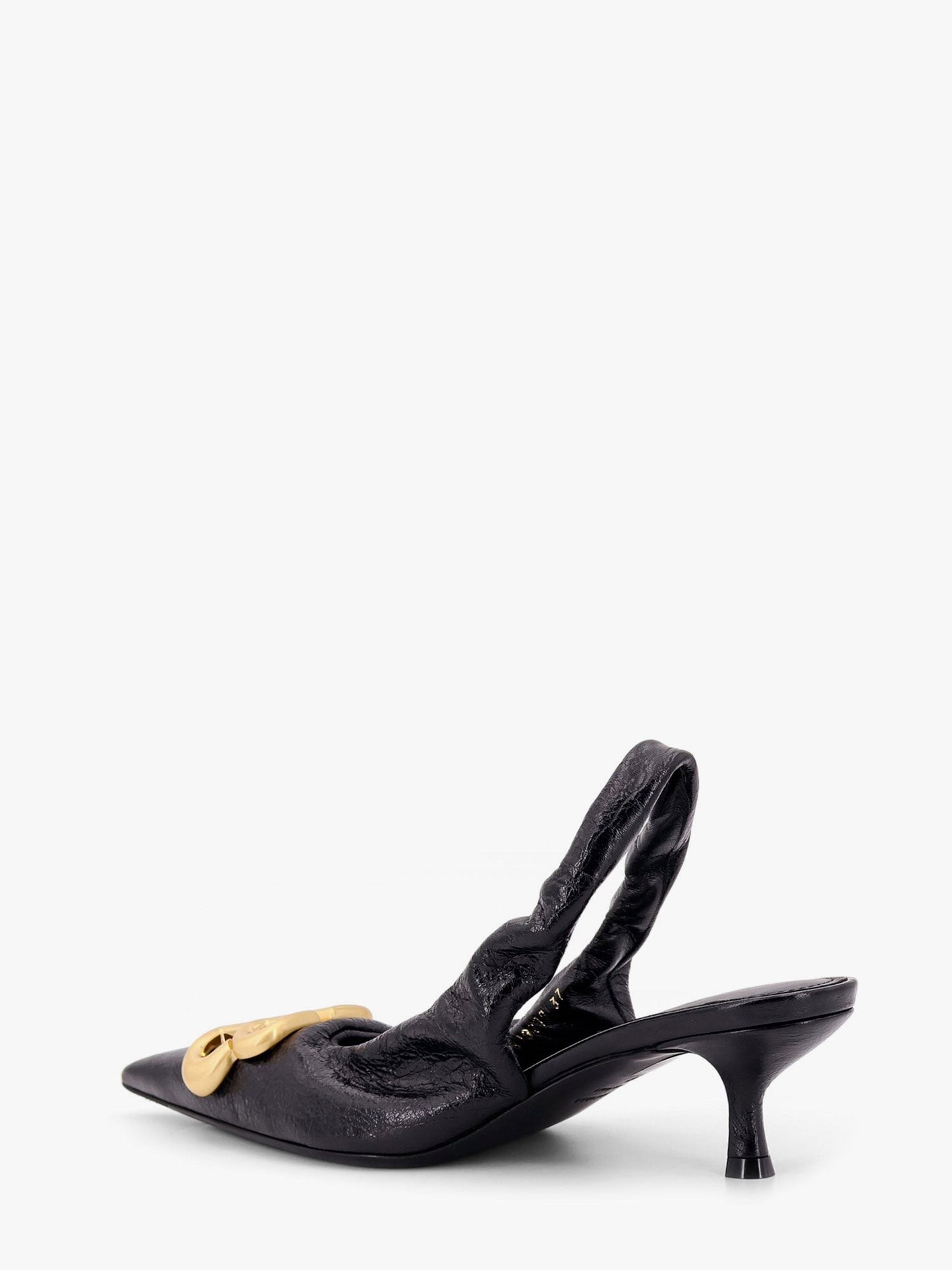 Balenciaga Monaco arena leather slingback