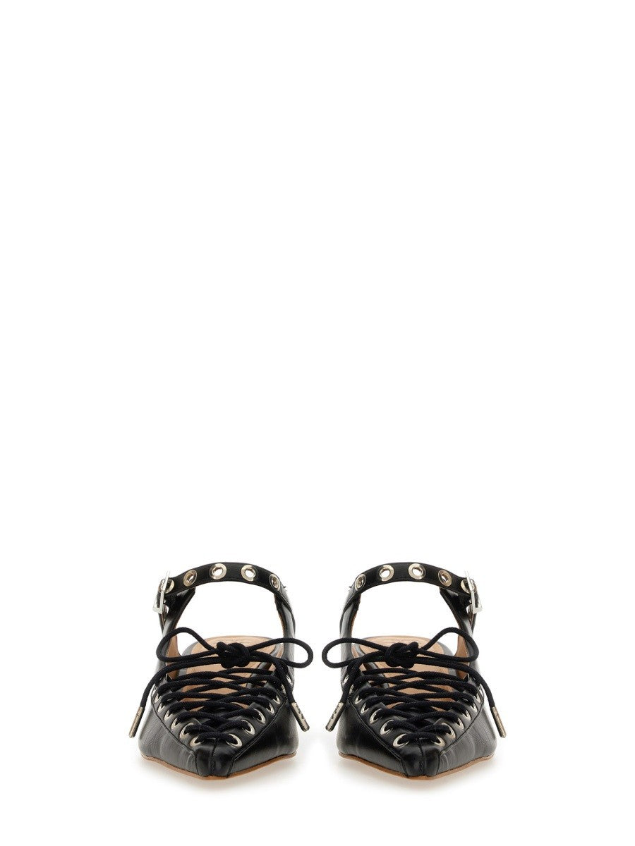 GANNI MULE LACE-UP