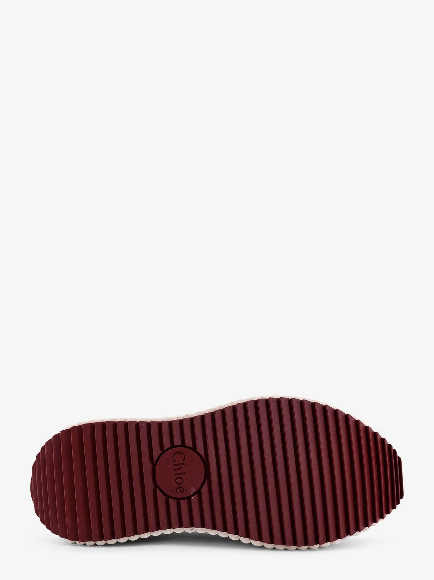 CHLOE' Nama low-top suede sneakers with leather inserts