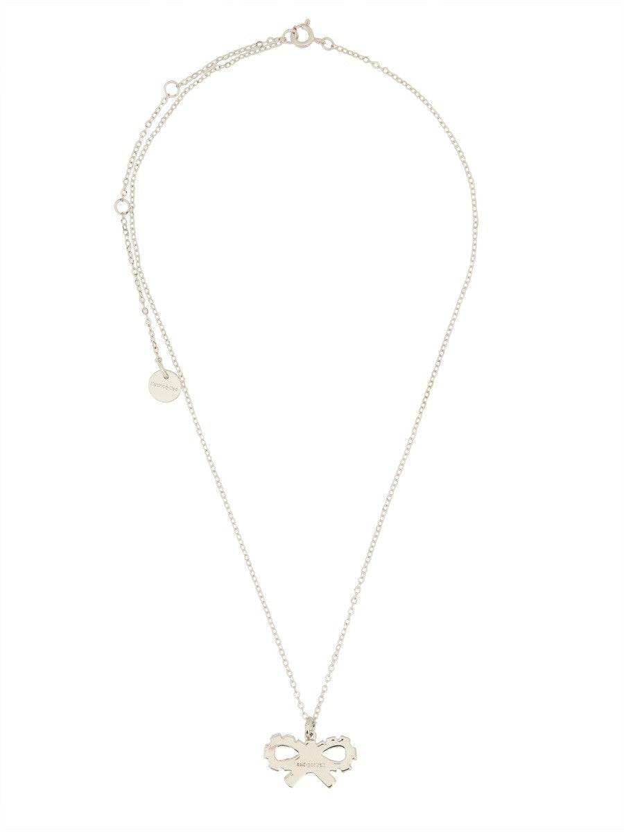 SELF-PORTRAIT NECKLACE WITH BOW