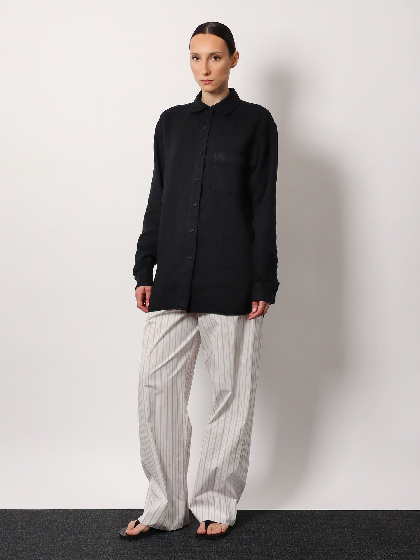 THE ROW Nesson linen shirt