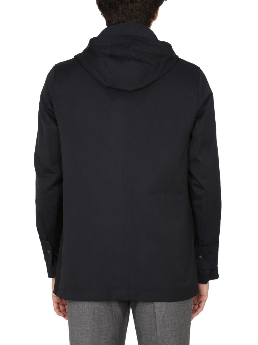 THOM BROWNE NYLON PARKA.