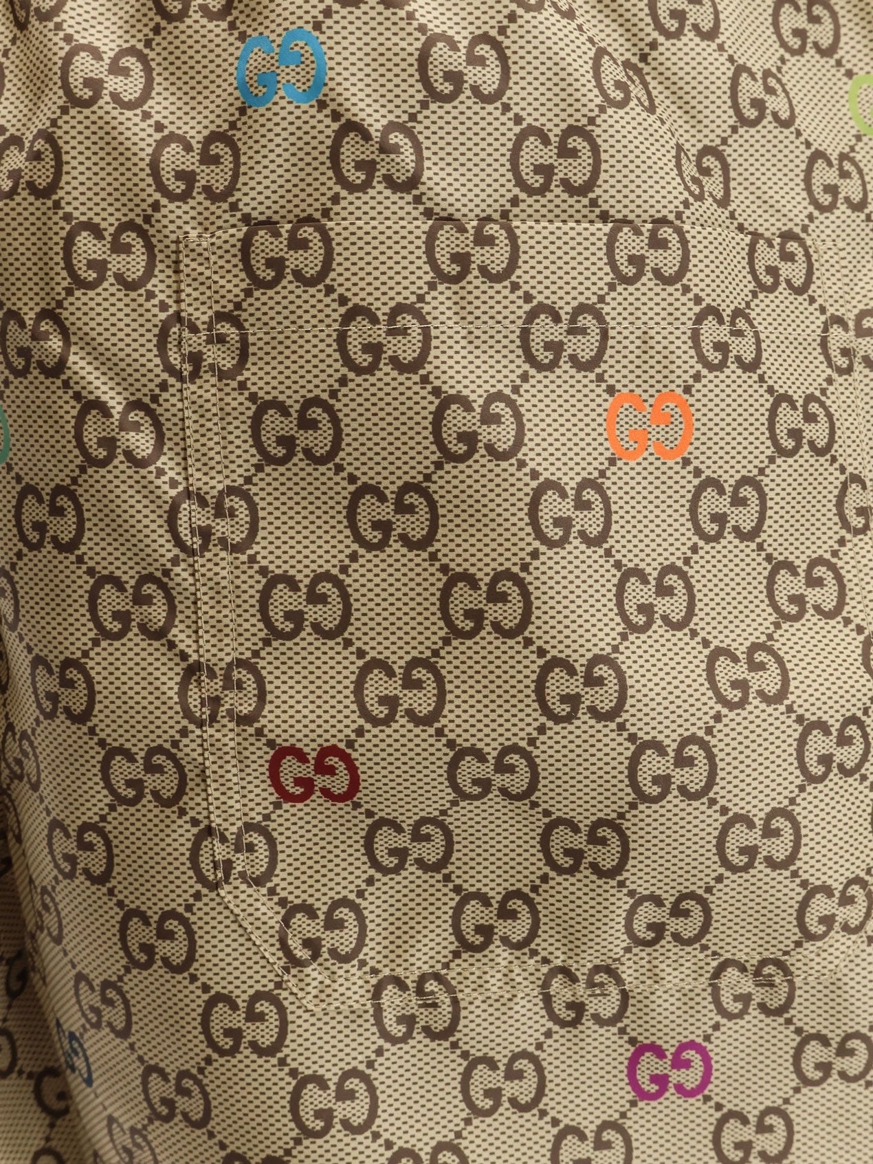 Gucci Nylon swim trunks with all-over GG logo