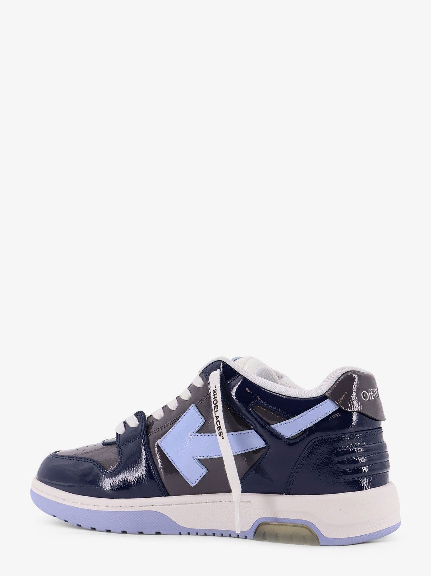 Off White OOO Patent Lea low-top patent leather sneakers