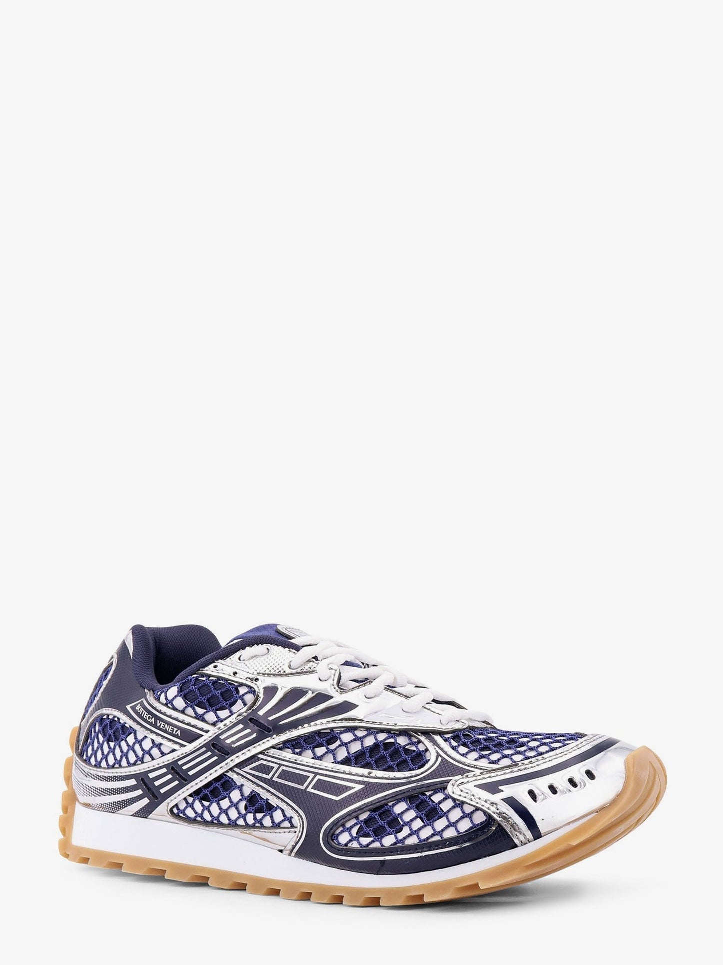 Bottega Veneta Orbit mesh and leather sneakers