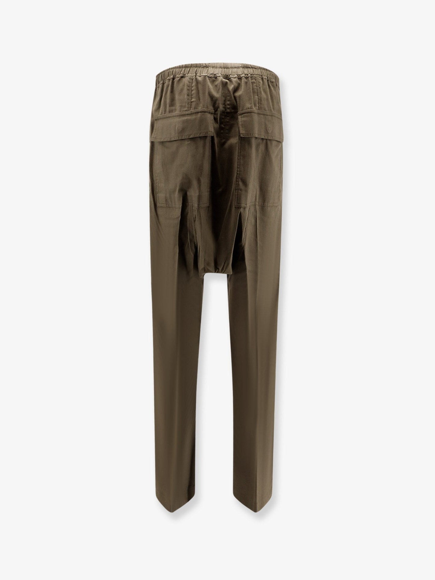 RICK OWENS Organic cotton and certified silk trousers