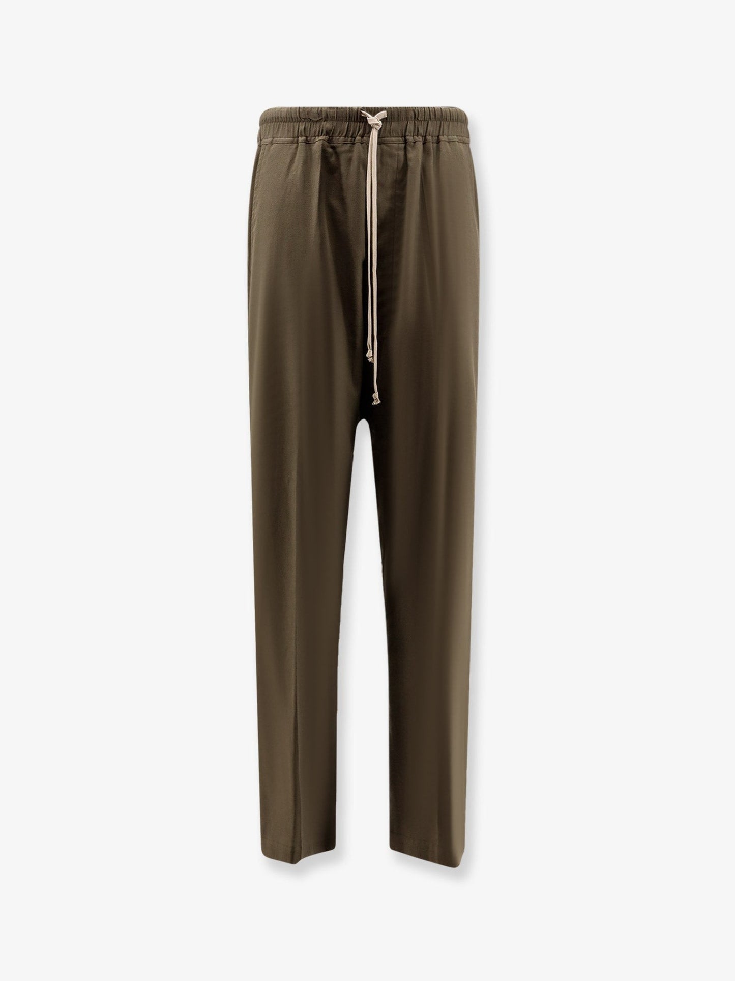 RICK OWENS Organic cotton and certified silk trousers