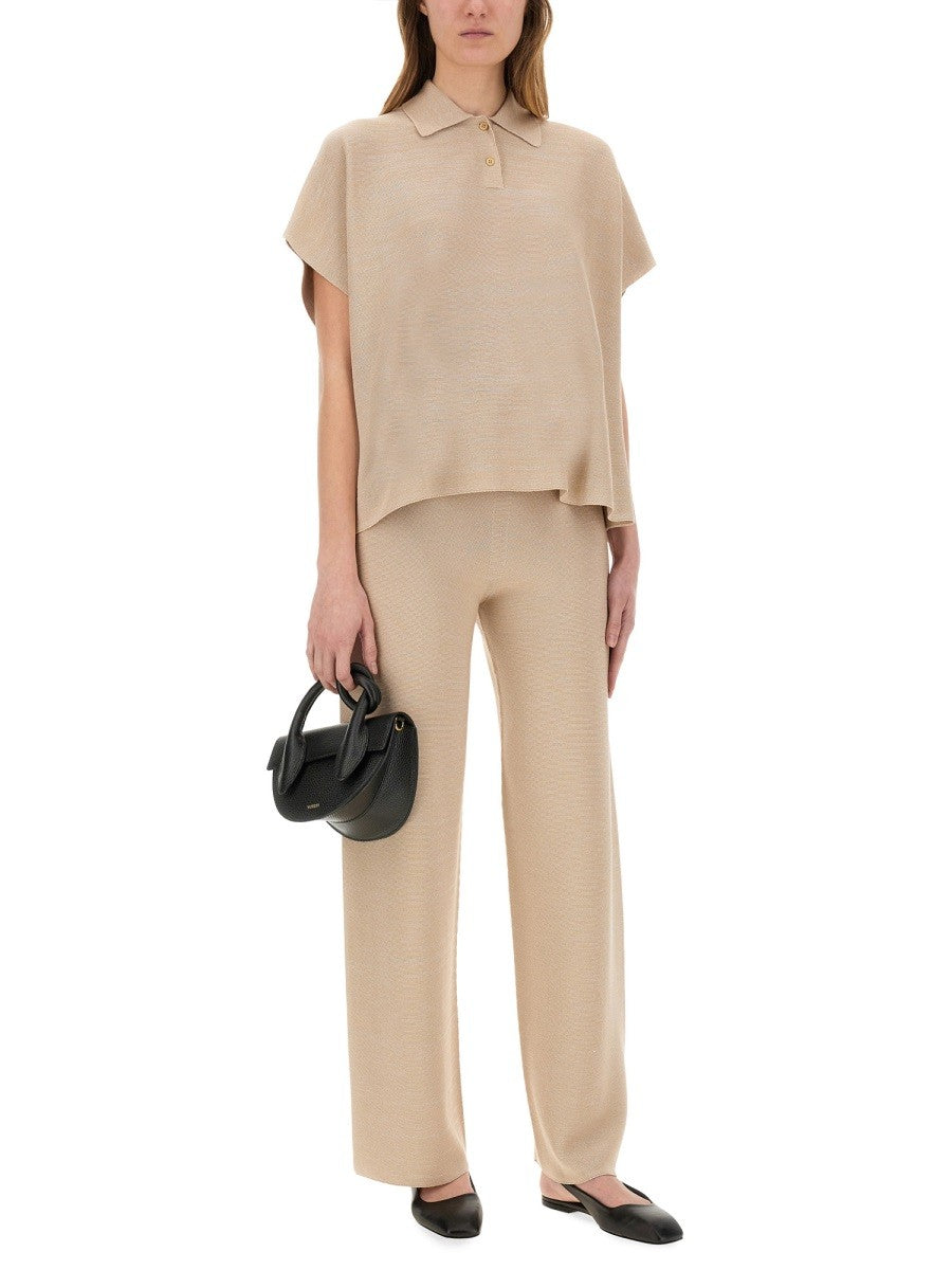 Fabiana Filippi ORGANIC COTTON AND LUREX PANTS