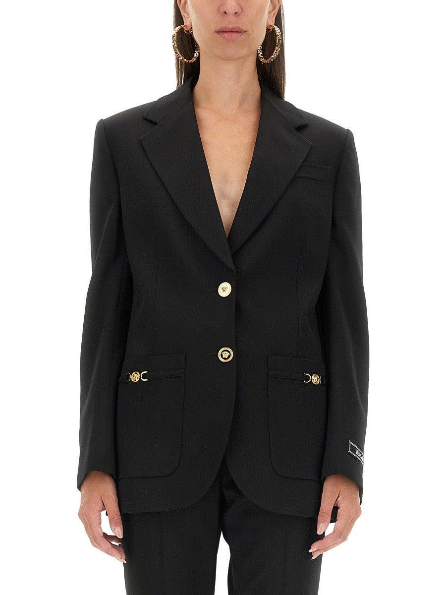 Versace OVERSIZED SINGLE-BREASTED BLAZER