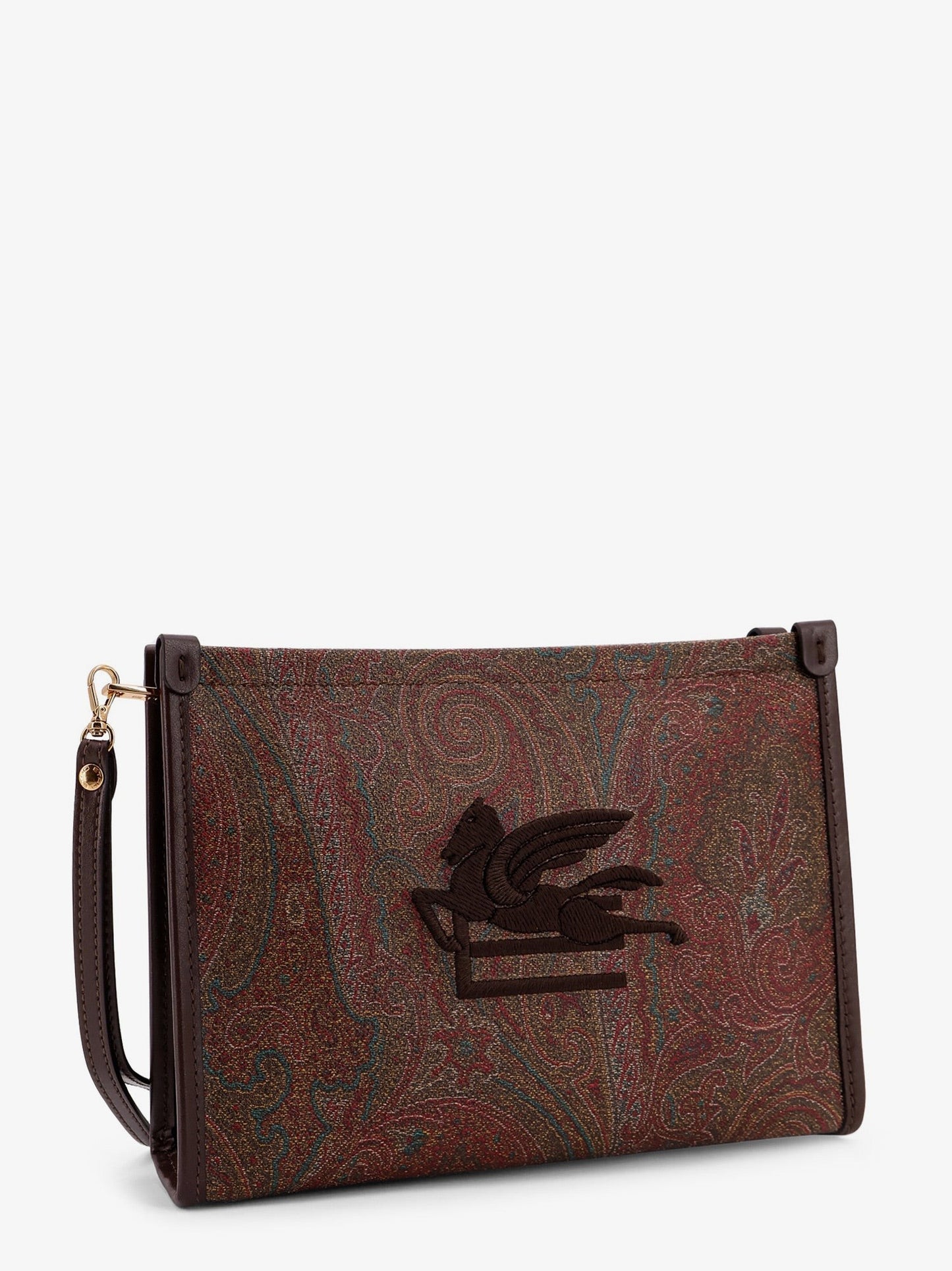 Etro Paisley jacquard fabric clutch bag