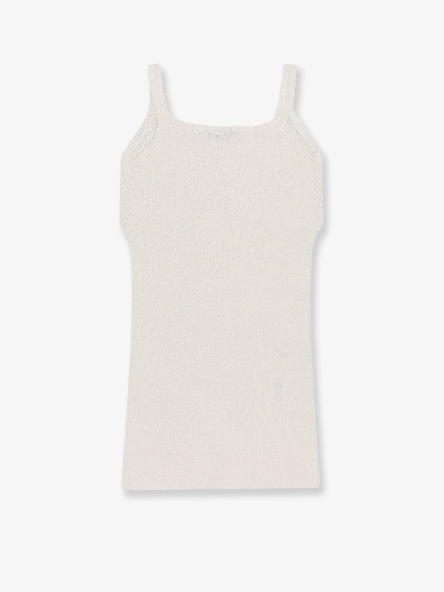 Miu Miu Perforated cotton tank top