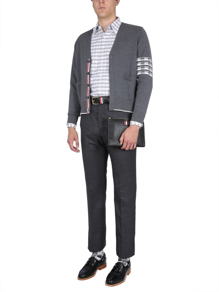 THOM BROWNE PLAID SHIRT