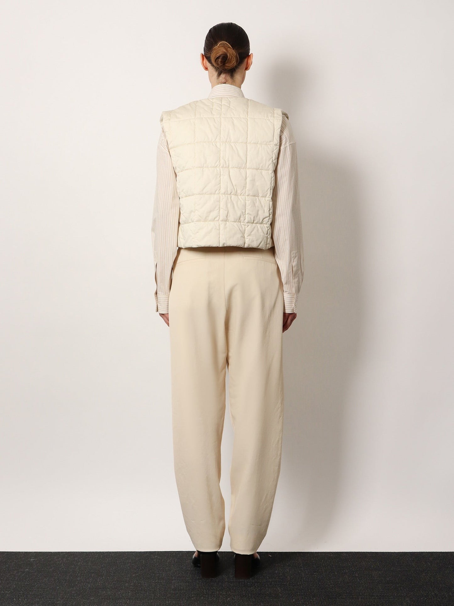 LEMAIRE Pleated tailored wool blend trouser