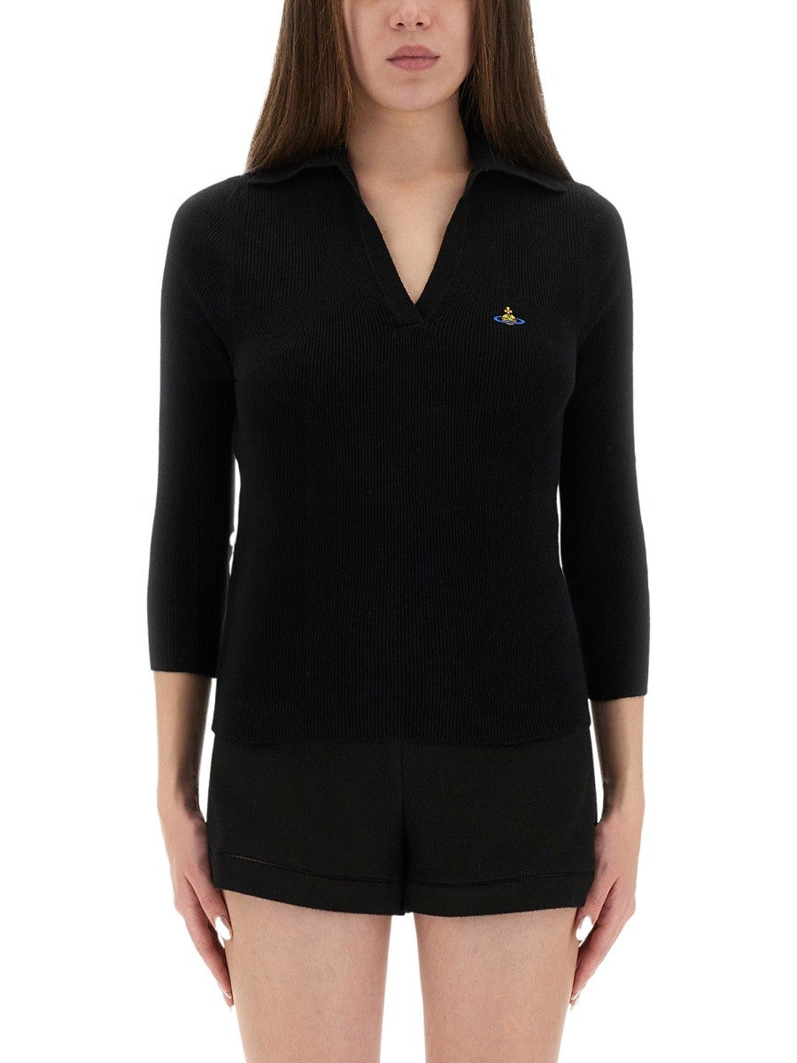 Vivienne Westwood POLO SHIRT "NAVY"
