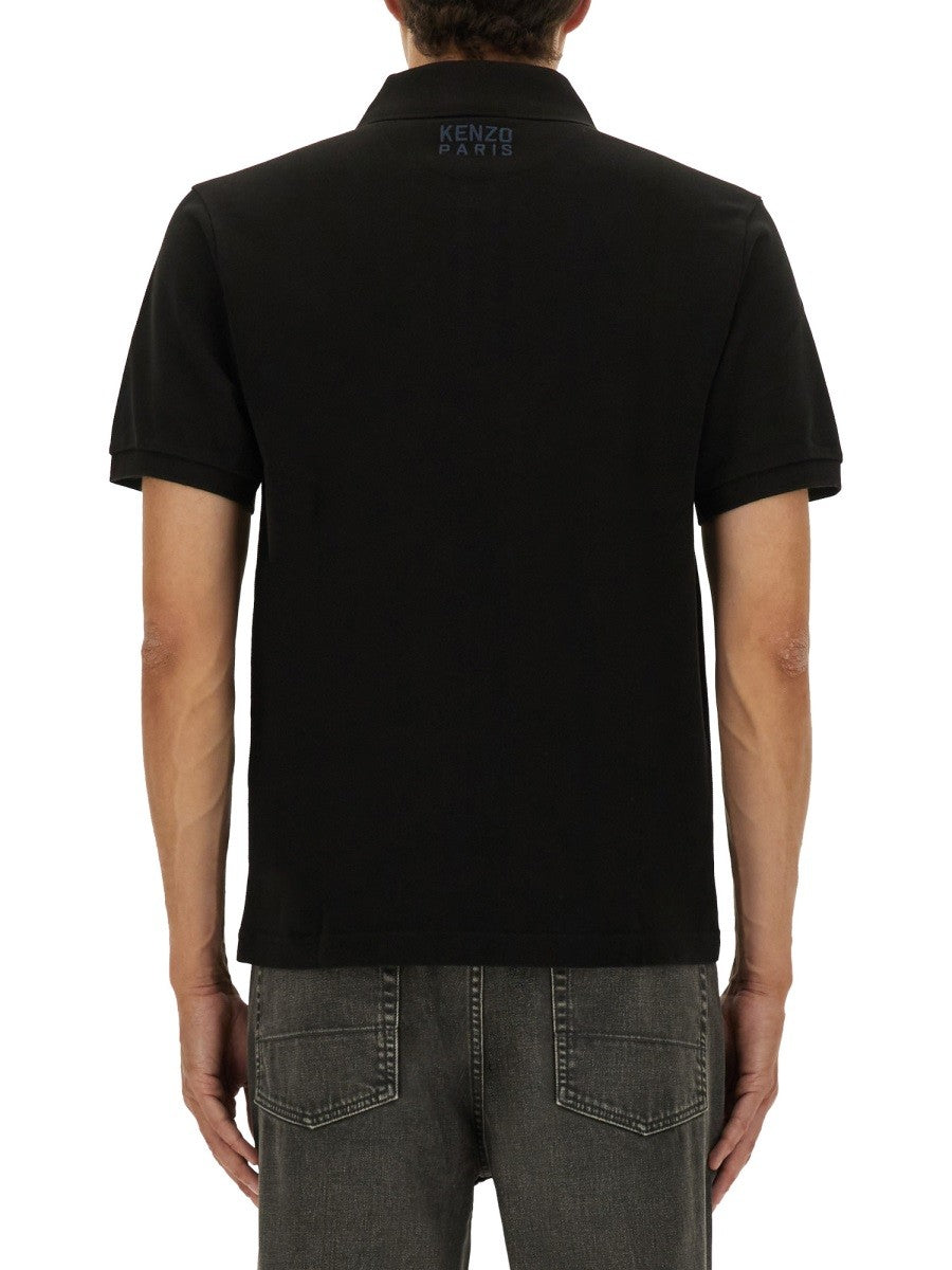 Kenzo POLO SHIRT WITH HAPPY TIGER EMBROIDERY