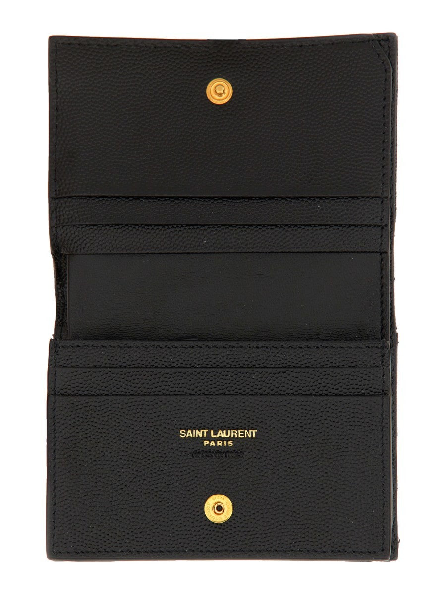 Saint Laurent PORTA CARTE CON PATTA CASSANDRE MATELASSÉ