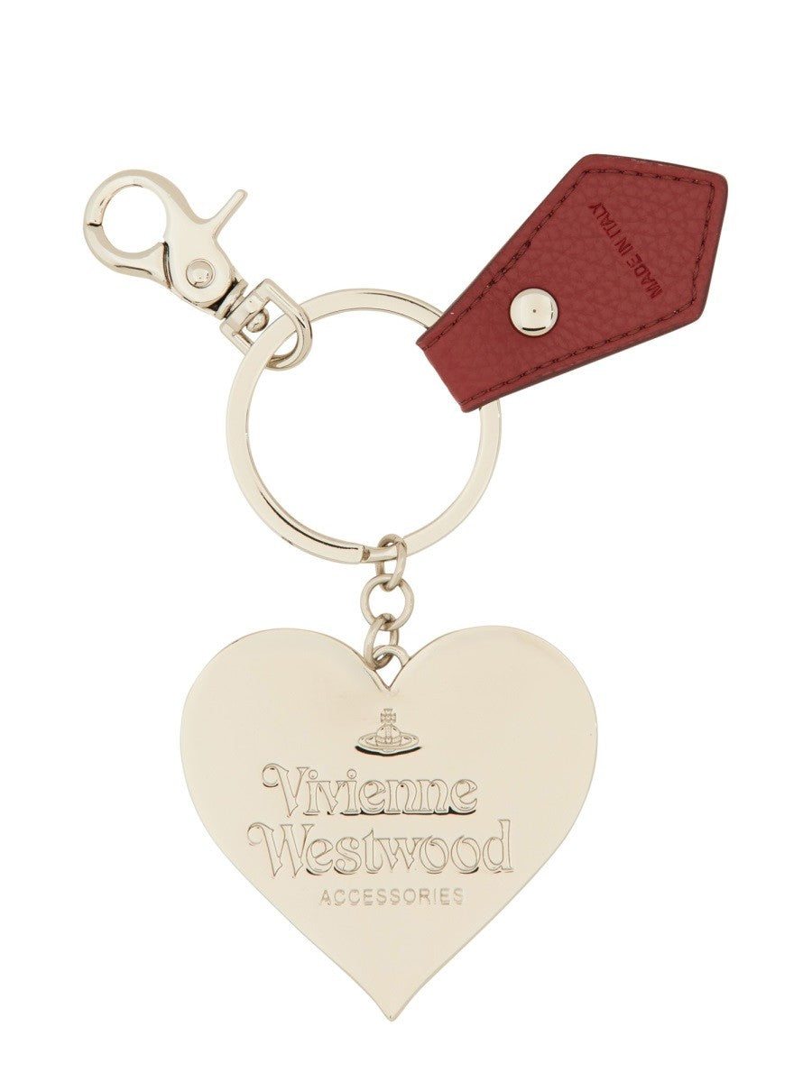 Vivienne Westwood "MIRROR HEART ORB" KEYCHAIN