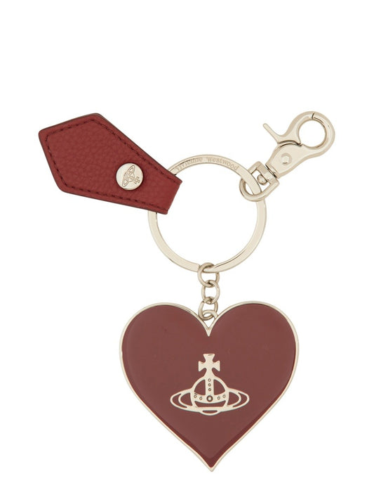 Vivienne Westwood "MIRROR HEART ORB" KEYCHAIN