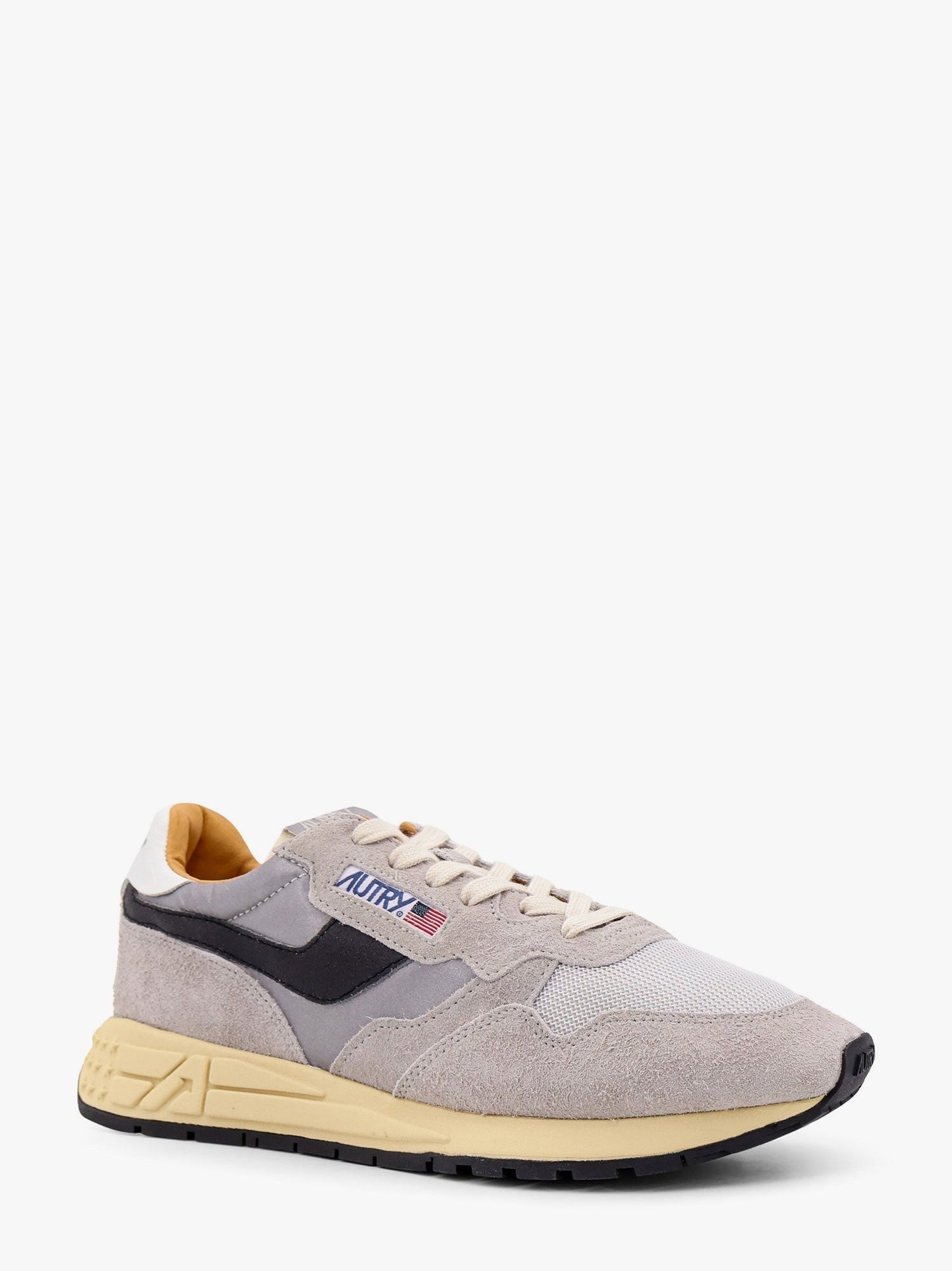 Autry Reelwind low nylon and suede sneakers