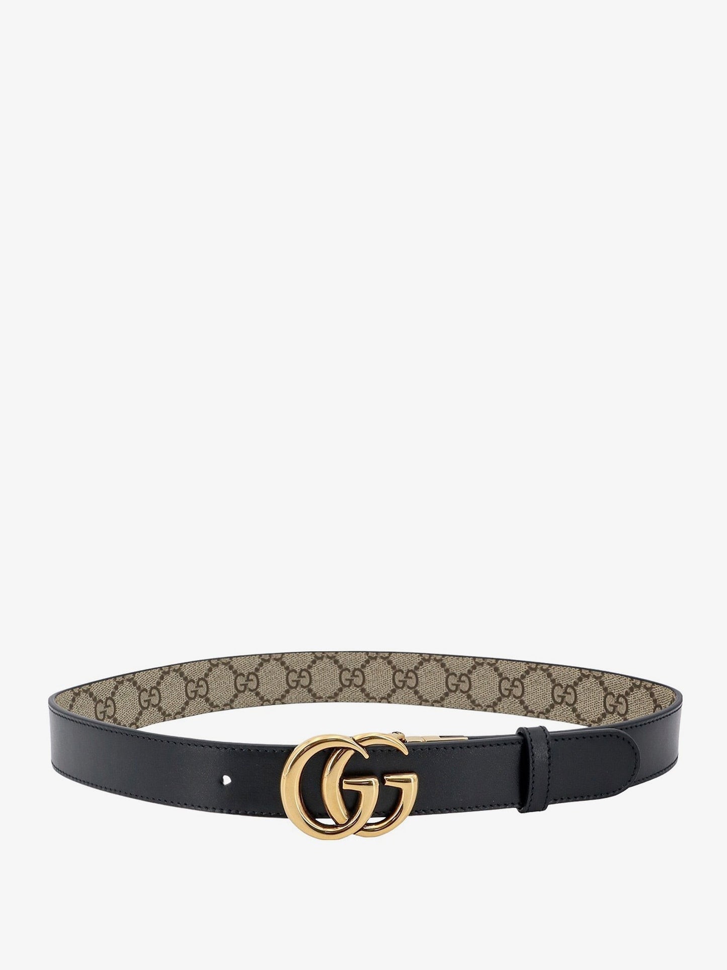 Gucci Reversible gg supreme fabric and leather belt