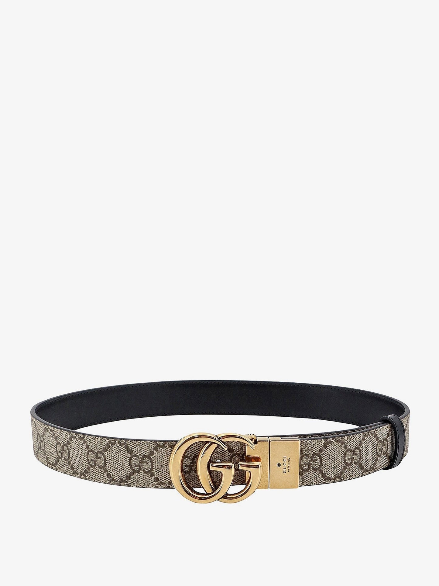 Gucci Reversible gg supreme fabric and leather belt