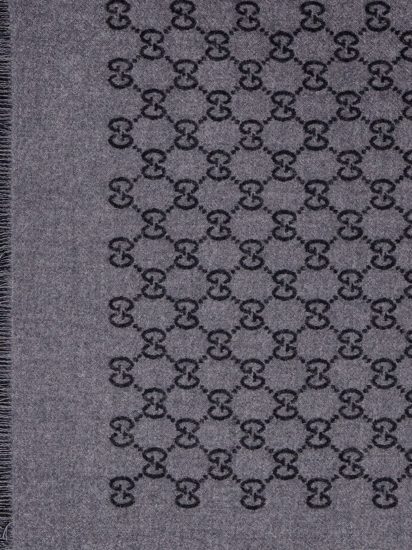 Gucci Reversible jacquard wool scarf