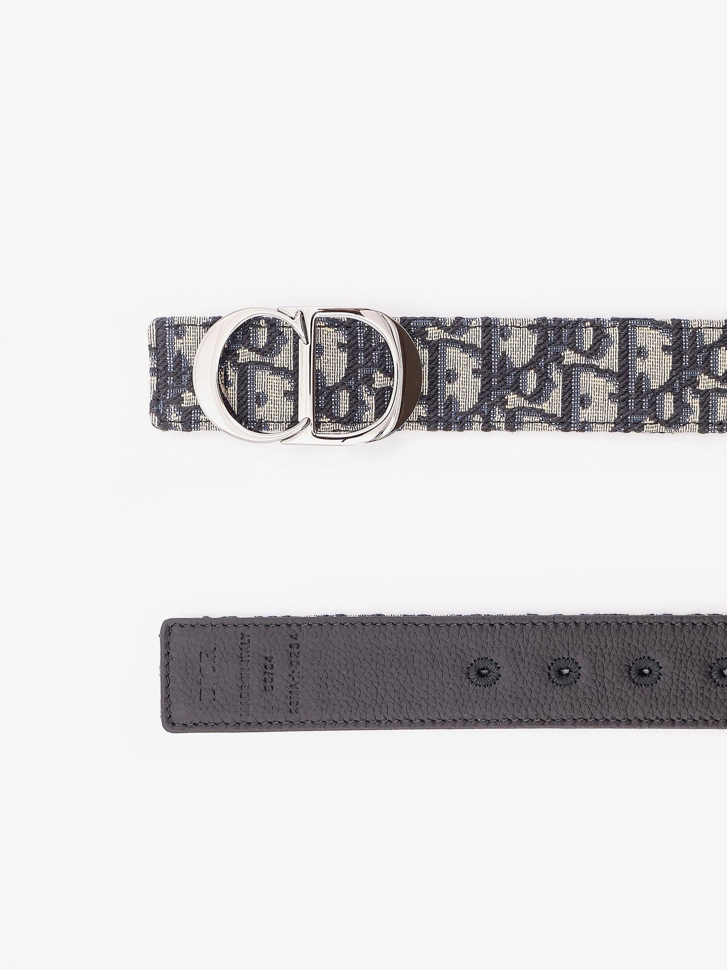 Dior Reversible leather and Dior Oblique fabric belt