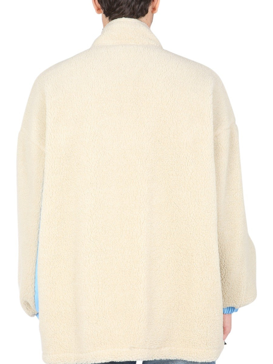 msgm REVERSIBLE SHERPA JACKET