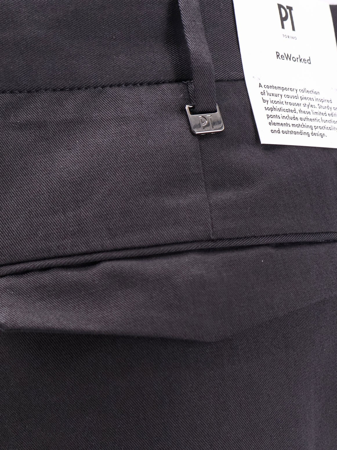 Pt Torino Reworked Michael cotton and linen trousers