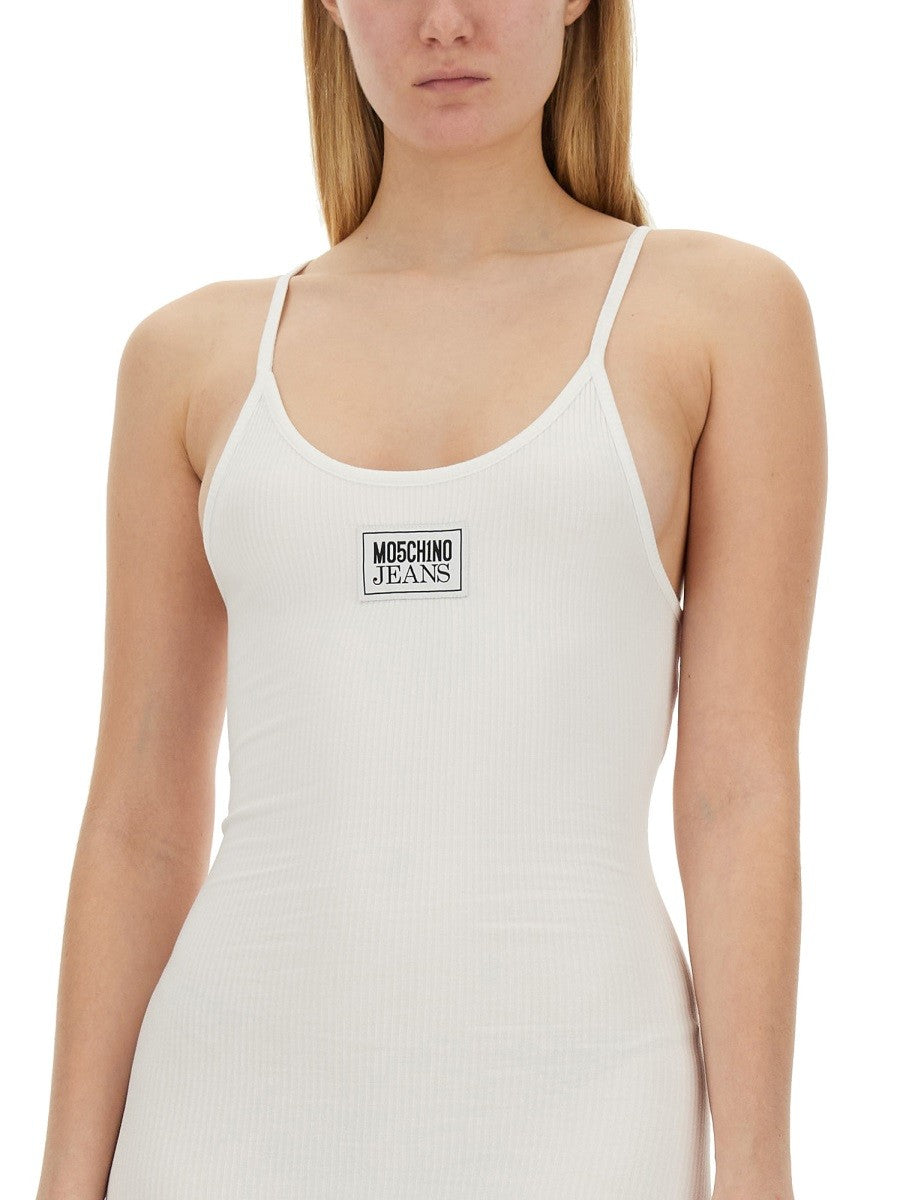 MOSCHINO JEANS RIBBED DRESS