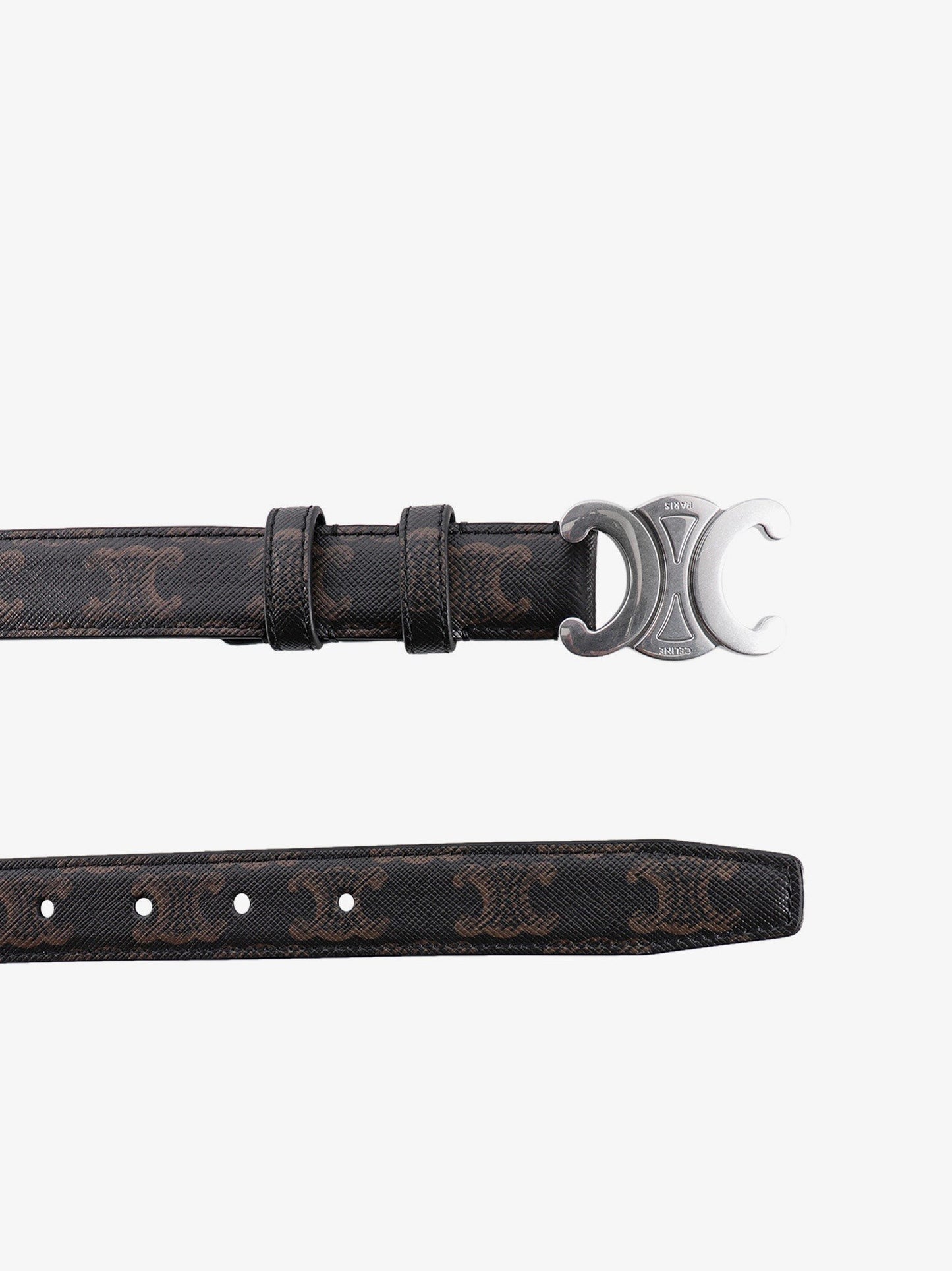 Celine Saffiano leather belt