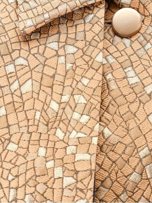 Max Mara Salsa oversize jacquard fabric trench with mosaic effect
